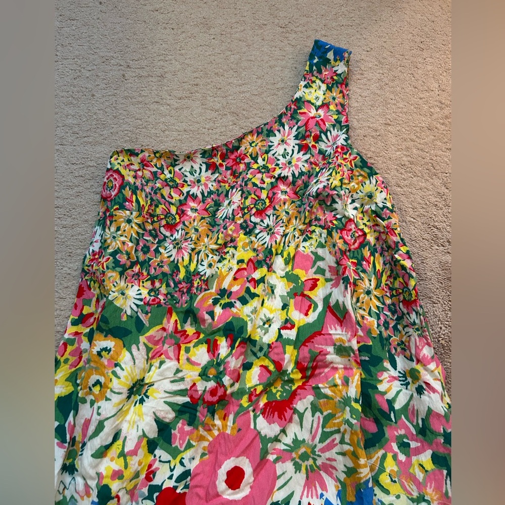 Anthropologie Multicolor One-Shoulder Dress - Picture 6 of 11